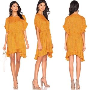 Free People | One Fine Day Yellow Pin-tucked Dress